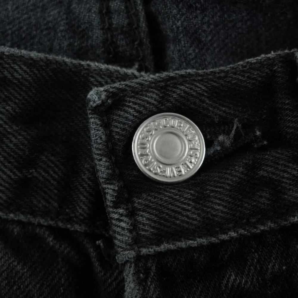 Levi's 501 Jeans Mens 29x30 Faded Black Straight Leg Vintage Made in USA Denim